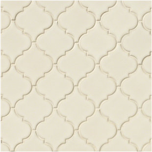 Arabesque Tile You Ll Love Wayfair Arabesque 10 83 X 15 5 Ceramic Mosaic Tile In Antique White