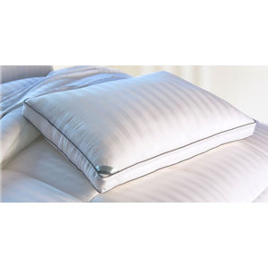 Essentials 300 Thread Count Viscose Rayon from Bamboo Mulit-Pinstripe Down Alternative Polyfill Queen Pillow by Kathy Ireland Home by Blue Ridge