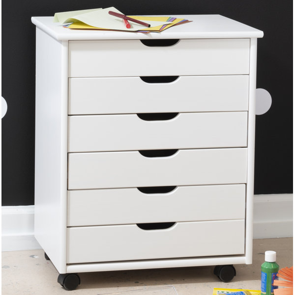 Wade Logan® Hundo 6 Drawer Rolling Storage Chest & Reviews | Wayfair