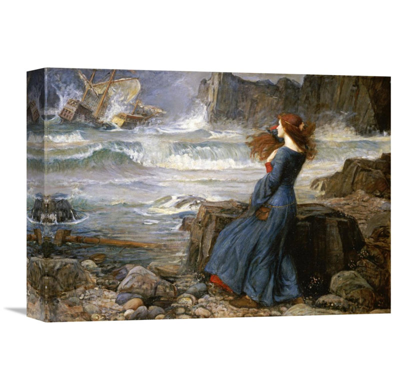 Global Gallery Miranda The Tempest By John William Waterhouse