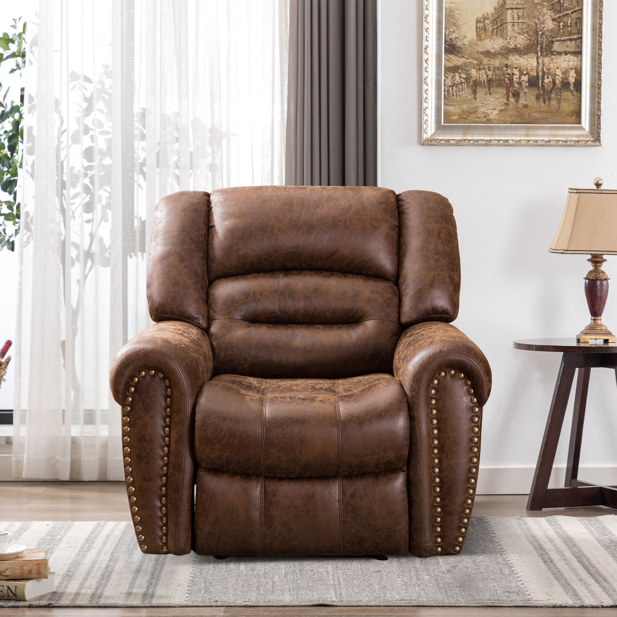 lawson swivel recliner with massage and heat