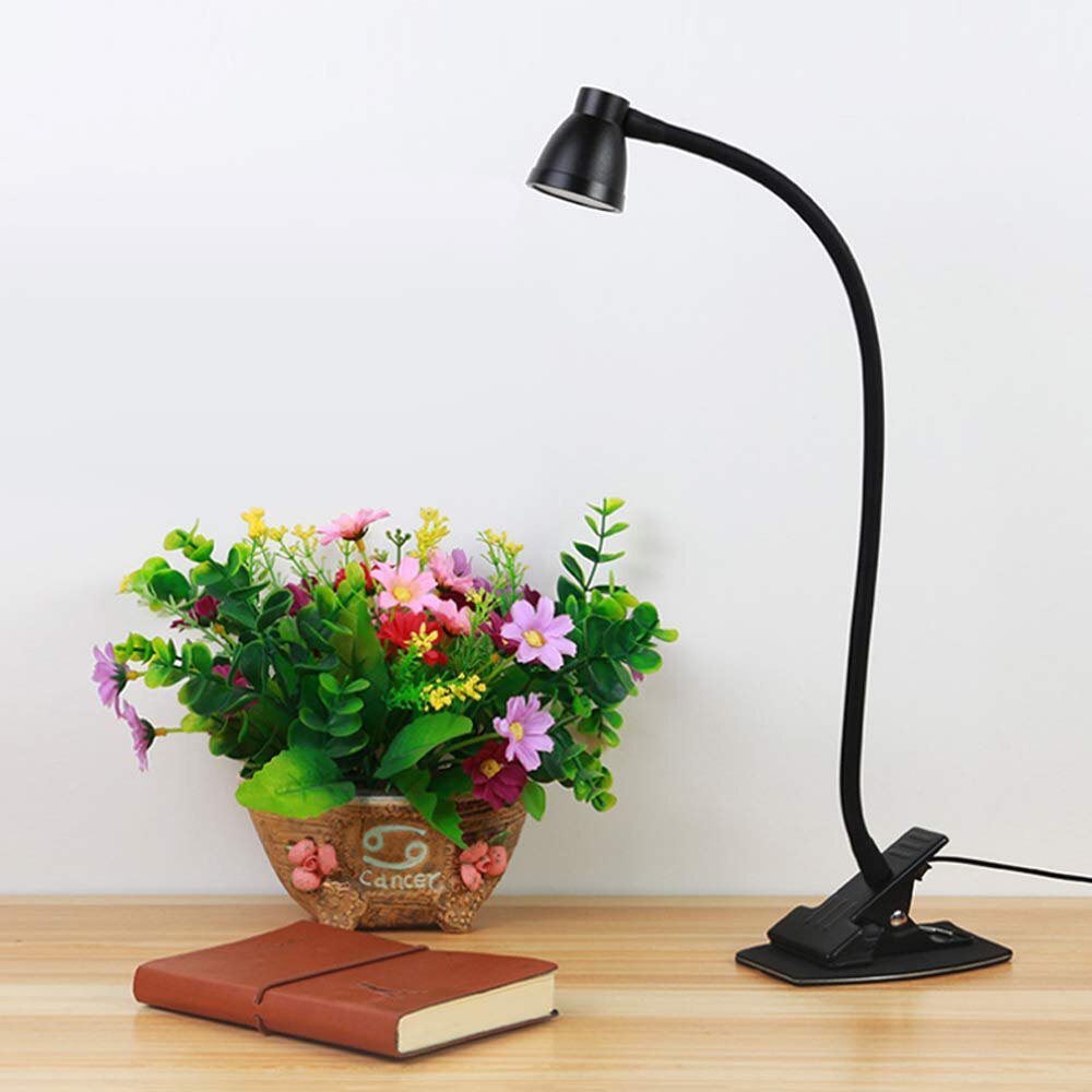LED Clip on Light Bedroom 360 Degree Rotable Flexible Eye-Caring Bedside Reading Light Desk Lamp for Bookworms & Kids & Students