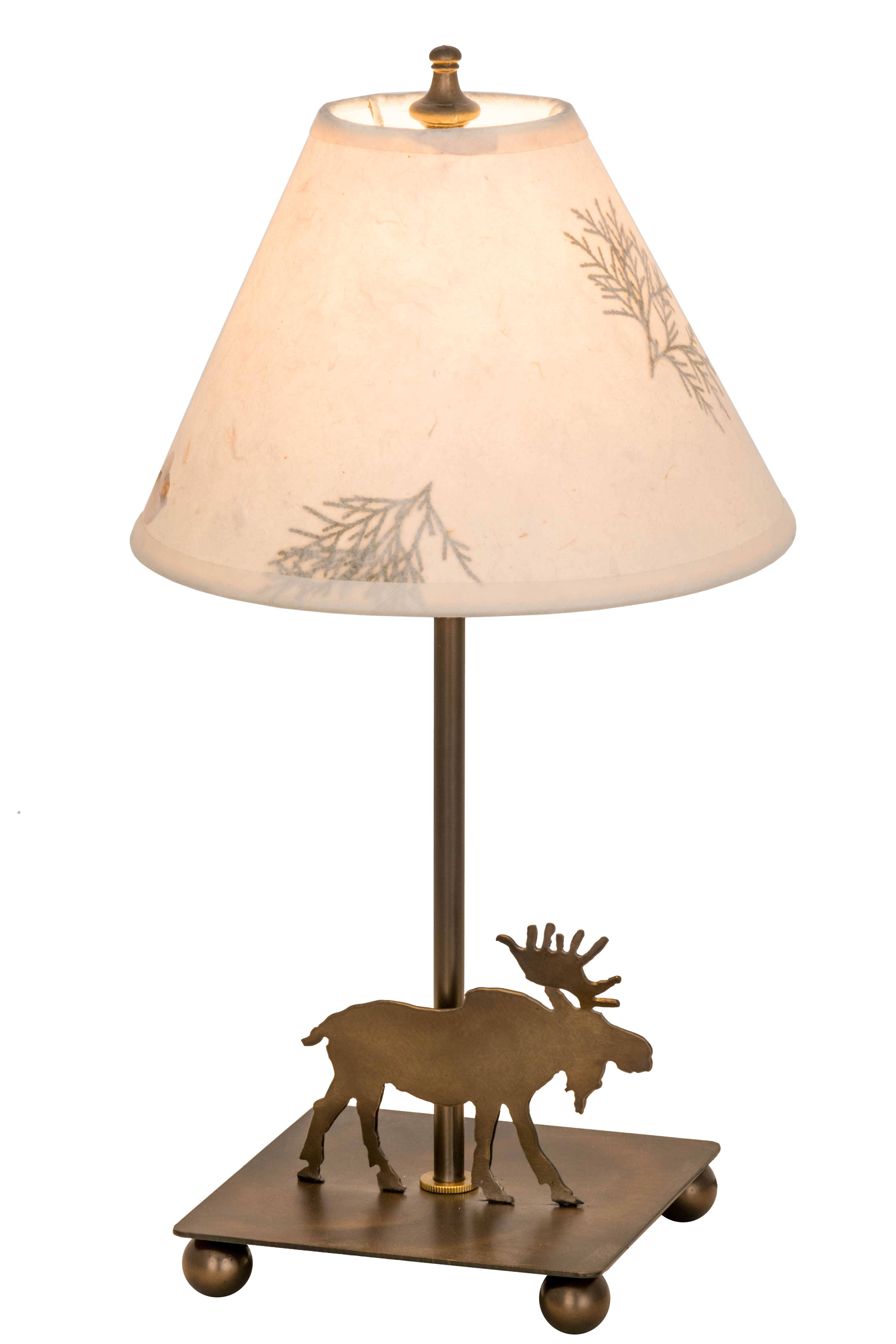 moose table lamp