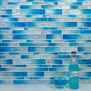 2.5 cms 1" 48 pieces on mesh square Glass Mosaic Tiles Turquoise chip edge