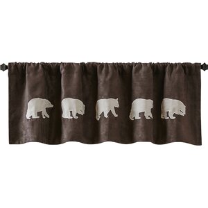 Bear Faux Suede Curtain Valance