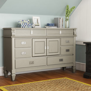 Go to store & view more images Vasilikos Antique 8 Drawer Combo Dresser by Beachcrest Home
