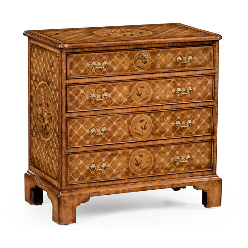 Jonathan Charles Fine Furniture Windsor Floral Marquetry And