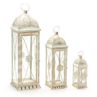 Go to store & view more images 3 Piece Metal Lantern Set by Gracie Oaks