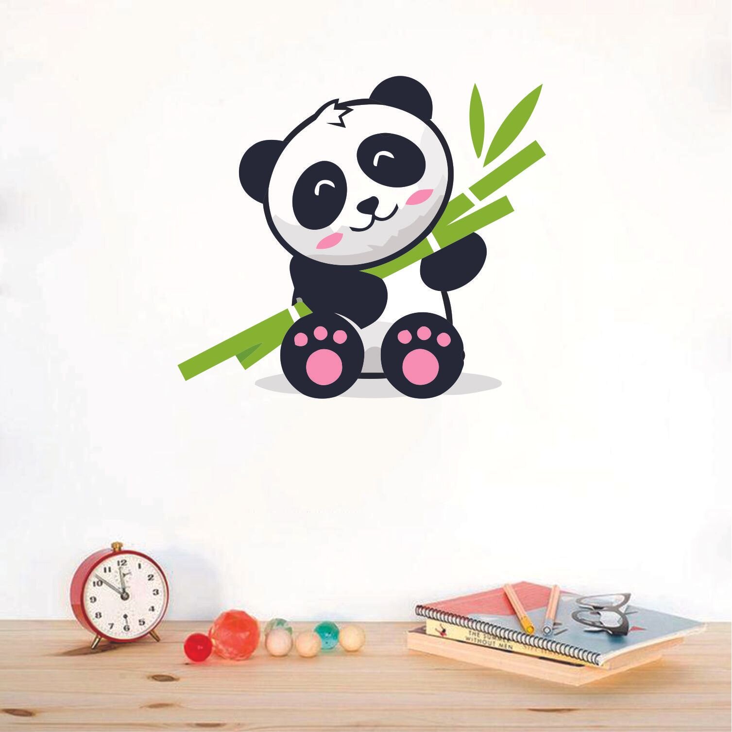Zoomie Kids Baby Panda Bamboo Cute Zoo Cartoon Wall Decal Wayfair