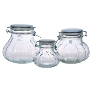 Meloni 3-Piece Storage Jars Set