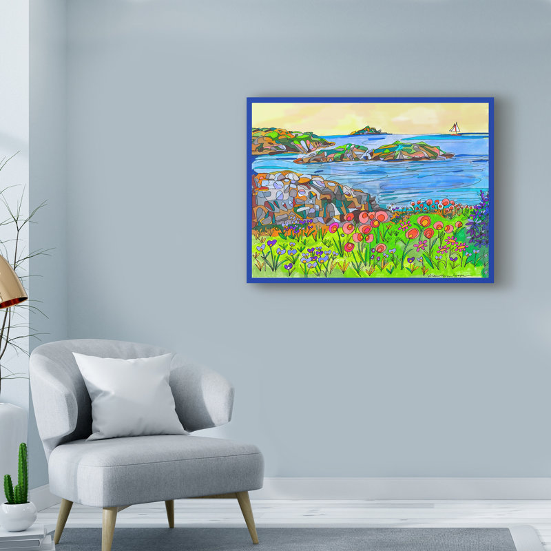 Winston Porter Smooth Sailing On Sunshine Acrylic Painting Print On Wrapped Canvas Wayfair