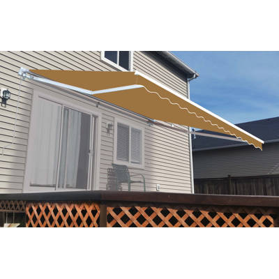 Songmics 118 1 8 L x 70 7 8 H Retractable Patio Side Awning