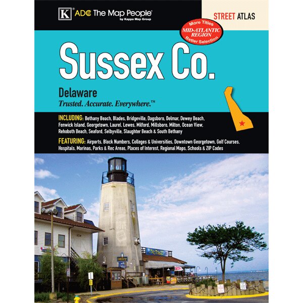 Universal Map Sussex County Delaware Atlas  Wayfair.ca