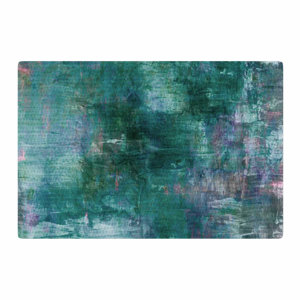 Ebi Emporium Blue Planet Painting Teal/Blue Area Rug