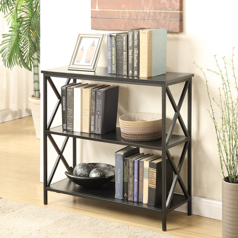 Abbottsmoor 29 25 H X 31 5 W Metal Etagere Bookcase Reviews Birch Lane