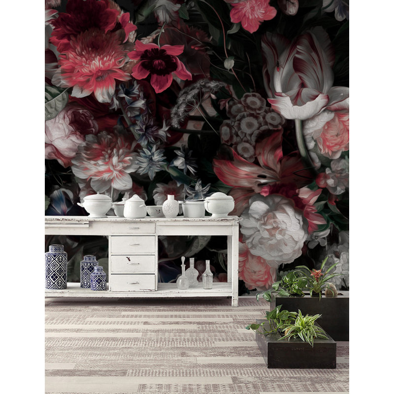 House Of Hampton Amelie Flower Bouquet Floral Textile Texture Wall