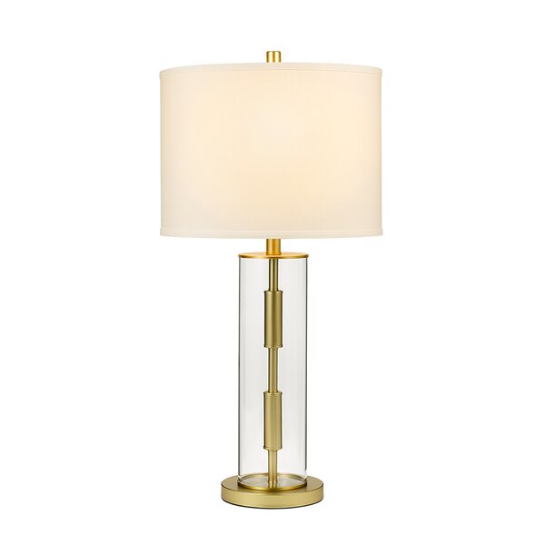 glass cylinder table lamp