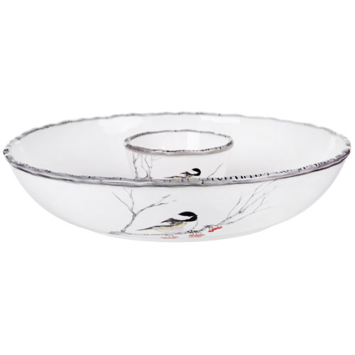 The Holiday Aisle Very Merry Dip Bowl And Spoon Set Wayfair