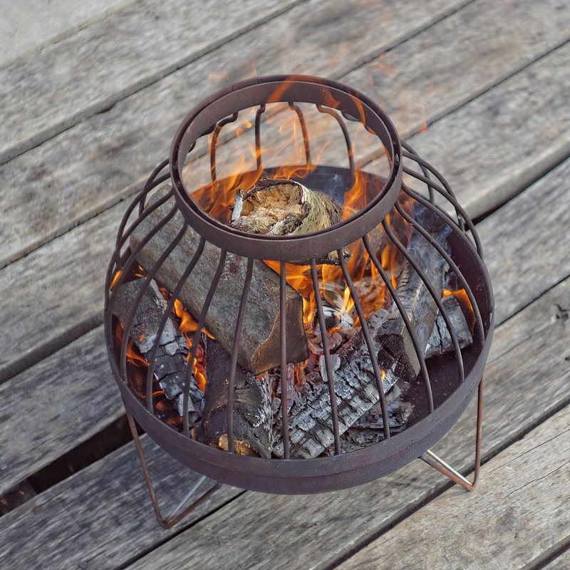 Rector Solid Steel Wood Burning Fire Pit Allmodern