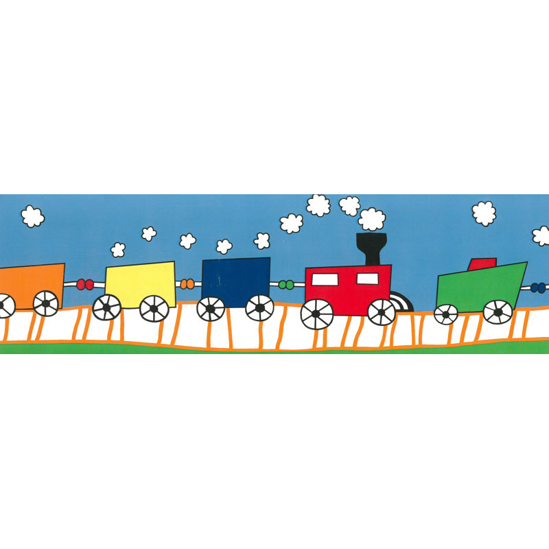 Zoomie Kids Tryon Kids Choo Choo Train 15 L X 6 W Wallpaper