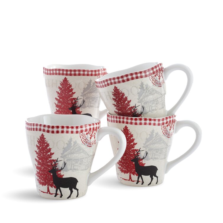 Tea Cup Deer New Year  Ceramic Cup Ceramic Mug Winter Series Deer Coffee Cup New Year Mug Coffee Lover Gift