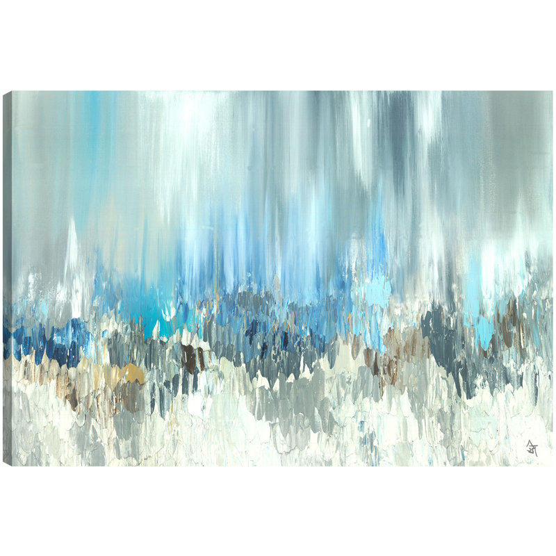 Ebern Designs Blue Visuals By Sanjay Patel Wall Art On Wrapped Canvas Reviews Wayfair