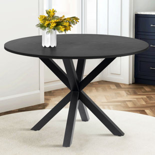 39.4 round wooden small dining table