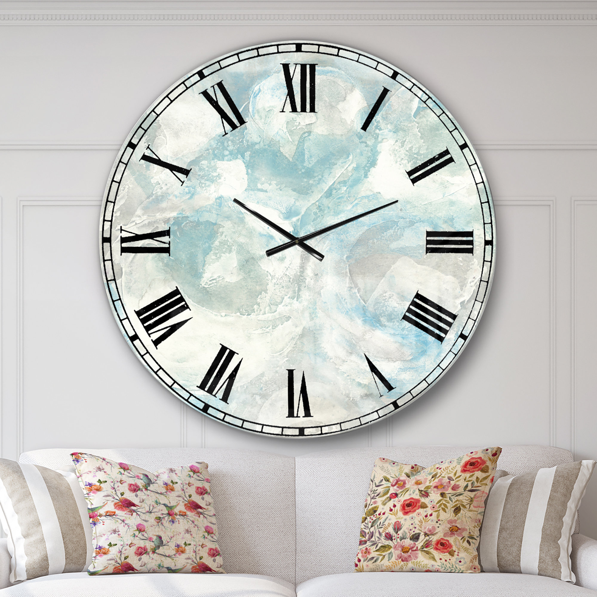 Blue Oversized Wall Clocks You Ll Love In 2021 Wayfair