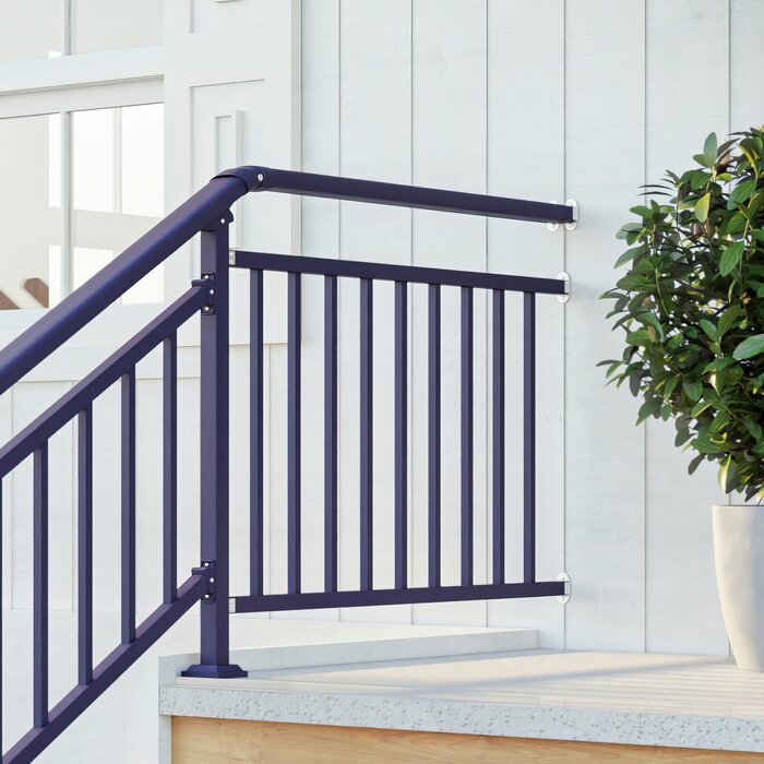 CR Home Outdoor Hand Rail Extension For Post To Wall Guard Railing (Up ...
