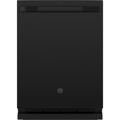 GE Appliances Stainless Steel Interior 24" 46 dBA Built-In Fully Integrated Dishwasher Finish: Black