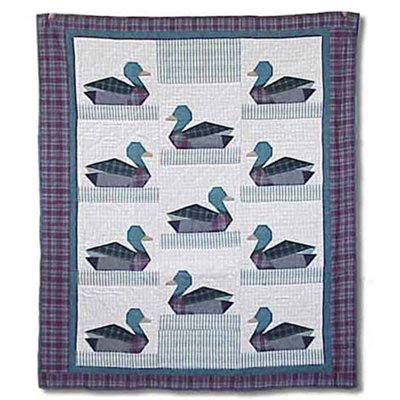 Ducks Cotton Throw Patch Magic