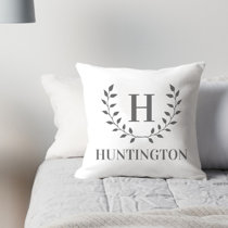 throw pillows with initials