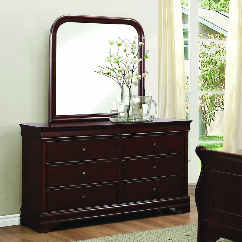 Alcott Hill Alivia 6 Drawer Double Dresser With Mirror Reviews