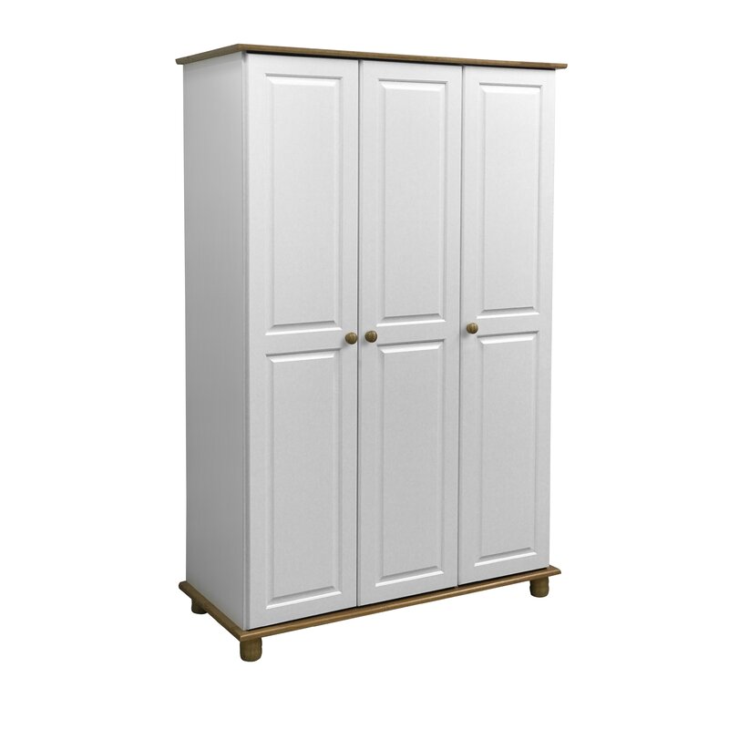 Brambly Cottage Livingon 3 Door Wardrobe | Wayfair.co.uk