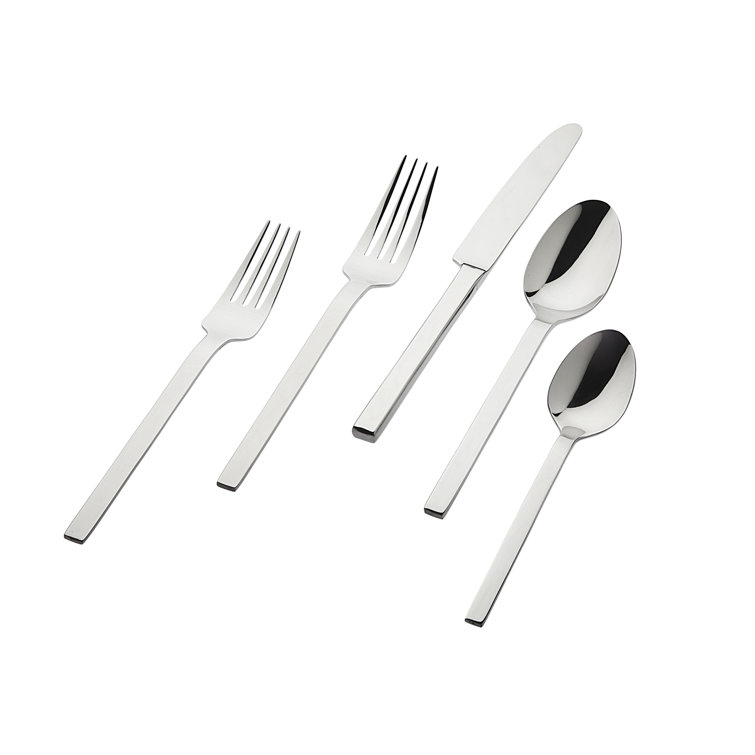 Godinger Silver Art Co Atlas Mirror 20 Piece 18 10 Stainless Steel Flatware Set Service For 4 Reviews Wayfair