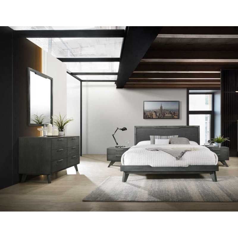Allmodern Upholstered Platform 5 Piece Bedroom Set Reviews Wayfair