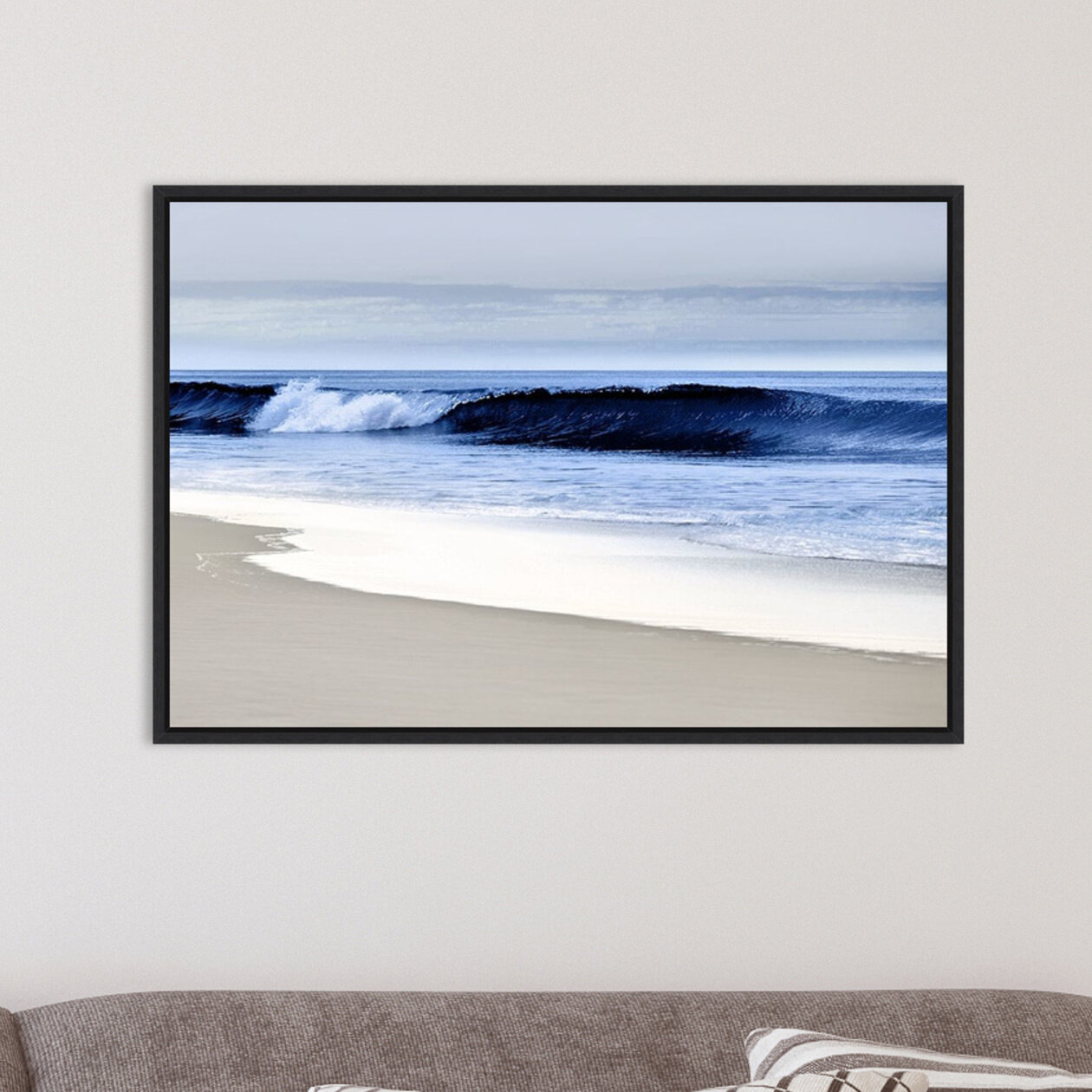 Rosecliff Heights Blue Wave II (Beach) by Devon Davis - Floater Frame ...