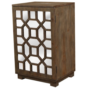 Octagon Door Wood Cabinet