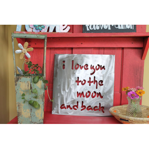 August Grove® I Love You to the Moon & Back Wall Décor ...