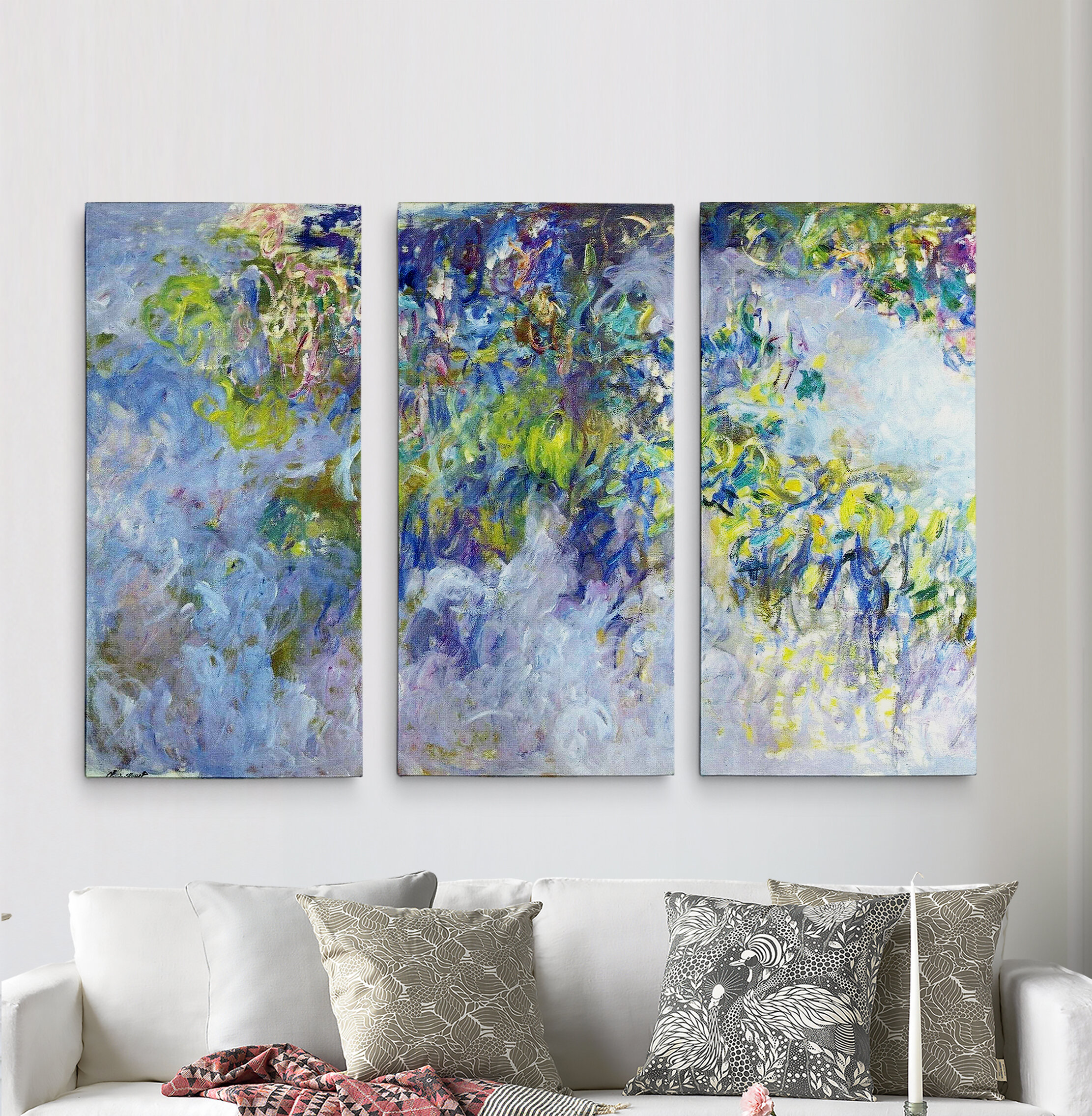 Vault W Artwork Claude Monet - 3 Piece Painting on Canvas & Reviews ...