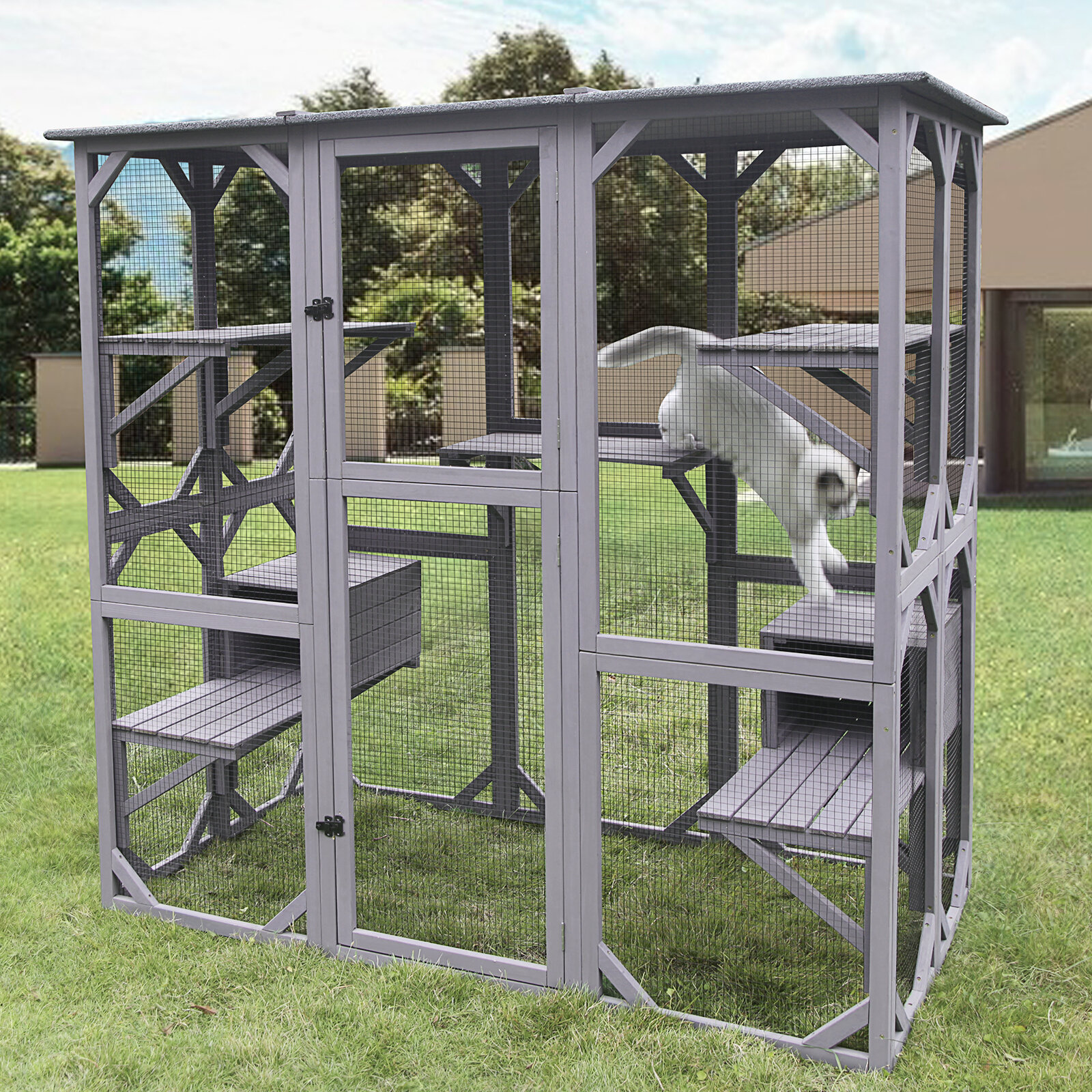 Tucker Murphy Pet DeKalb Catio Outdoor Playpen With Door Reviews   Dekalb Catio Outdoor Playpen With Door 