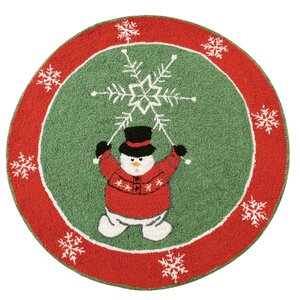 Winter Wonderland Christmas Green Area Rug