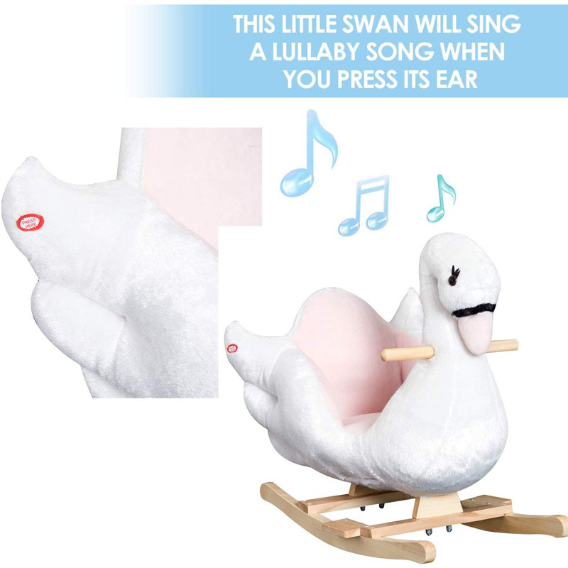 swan ride on rocker