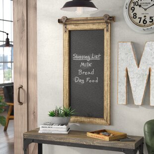 for Foyer RiteSune Decorative Rustic Wooden Erasable Wall-Mounted Chalk Board Blackboard Hanging Wordpad Message Board Living Room