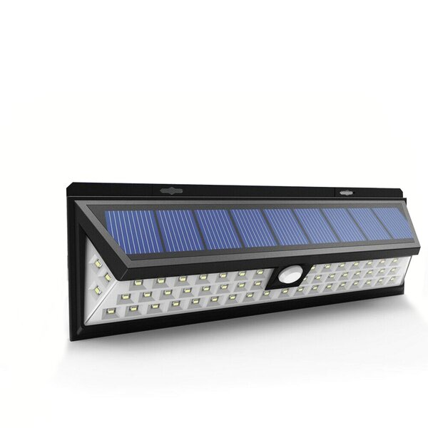 118 LED Solar Power Wall Light Waterproof PIR Motion Sensor Remote Garden Lamp