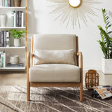 Kinsella 26" Wide Linen Lounge Chair