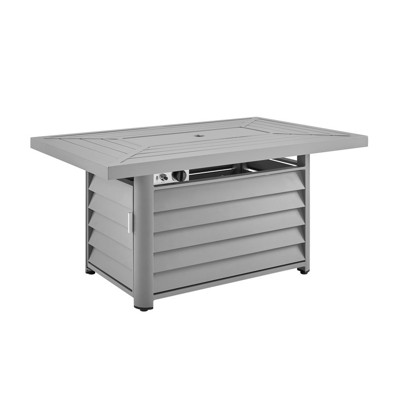 Longshore Tides Corley Aluminum Propane Fire Pit Table Reviews Wayfair