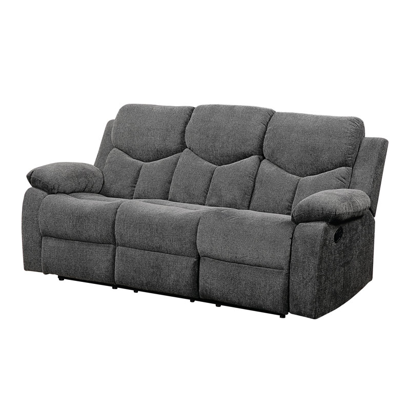 Ebern Designs Hymera Chenille Reclining 82" Pillow Top Arm ...