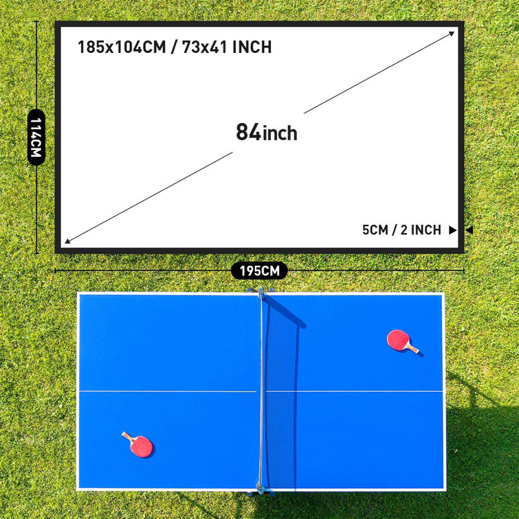 NIERBO 84 Inch Projector Screen Indoor 