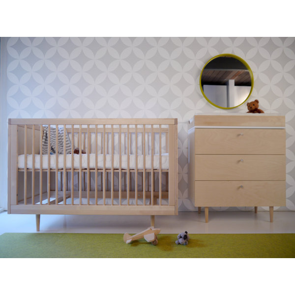 birch wood crib